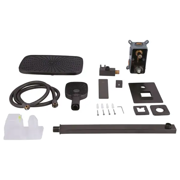 Qtap Gemini душевая система Gunmetal Black (QTGEM113GMB45698)