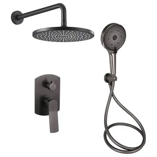 Qtap Slavonice душевая, чёрная PVD (QTSLA113GMB45899)