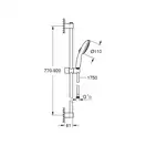 Grohe Tempesta 110 душевой гарнитур, хром (26163003)