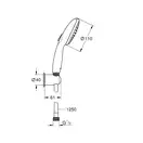 Grohe Tempesta 110 Душевой набор, черный (261642433)