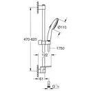 Grohe Tempesta 110 душевой гарнитур, хром (27926003)