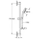 Grohe Vitalio Comfort Душевой гарнитур, хром (CV033229)