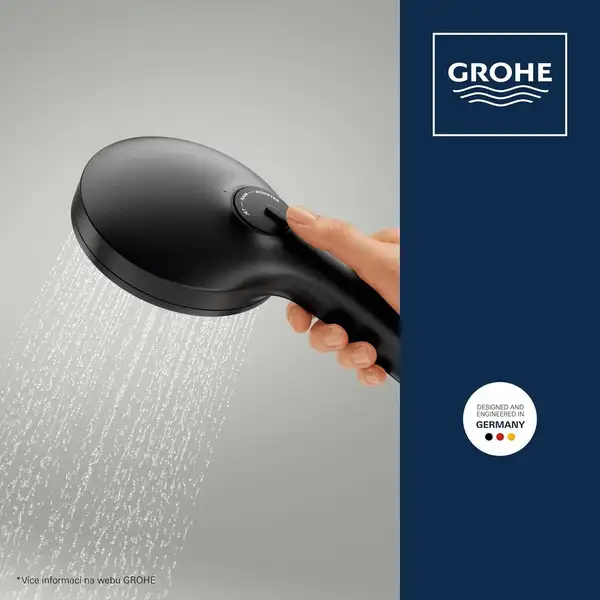 Grohe Vitalio Joy+ душ. гарнитур, чёрный (1348662430)