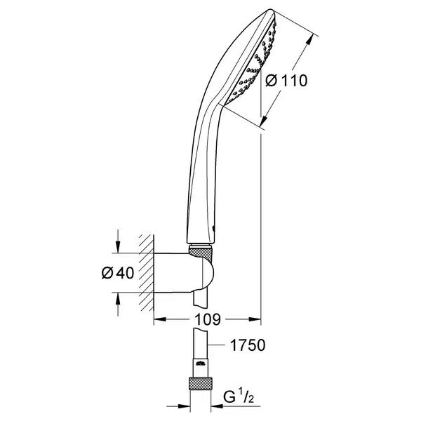 Grohe Vitalio Joy Душевой набор, хром (27324000)