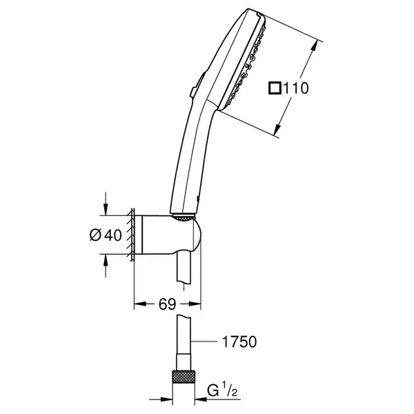 Grohe Vitalio Comfort набор, хром (CV033244)