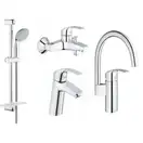 GROHE Набiр змiшувачiв EUROSMART 4 в 1, для ванни та кухні  (123248mk) (123248MK) фото 1 Aquada.com.ua