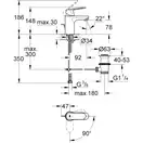 GROHE Одноважільний змішувач для раковини S-size Eurosmart Cosmopolitan  (2337700E) (2337700E) фото 2 Aquada.com.ua