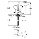 Смеситель для кухни изливом Grohe Minta (31375000) фото 2 Aquada.com.ua