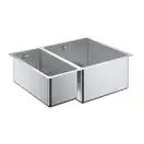 GROHE Мийка для кухні 585 x 440 мм, 1,5 чаши, матова, під стільницю, права (31576SD0) (31576SD0) фото 1 Aquada.com.ua