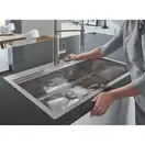 GROHE Мийка для кухні 1160 x 520 мм, 1 чаша, матова, в рівень зі стільницею (31581SD0) (31581SD0) фото 14 Aquada.com.ua