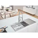 GROHE Мийка для кухні 1160 x 520 мм, 1 чаша, матова, в рівень зі стільницею (31581SD0) (31581SD0) фото 16 Aquada.com.ua