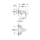 GROHE Одноважільний змішувач для душу Euroeco  (32740000) фото 2 Aquada.com.ua