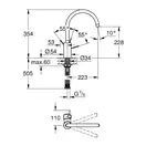 GROHE Змішувач одноважільний для мийки Eurosmart Cosmopolitan  (32843000) фото 2 Aquada.com.ua