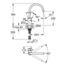 GROHE Одноважільний змішувач для мийки Eurosmart Cosmopolitan  (32843DC2) (32843DC2) фото 2 Aquada.com.ua