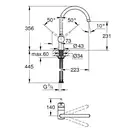 Смеситель для кухни, однорычажный Grohe Minta (32917000) фото 3 Aquada.com.ua