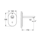 GROHE Інфрачервона електроніка для мийки без змішувача Euroeco Cosmopolitan E Bluetooth  (36410000) фото 2 Aquada.com.ua