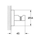 Крючок Grohe Essentials, хром (40364001) фото 2 Aquada.com.ua