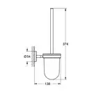 GROHE Туалетна щітка BauCosmopolitan (40463001) фото 2 Aquada.com.ua
