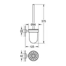 GROHE Туалетний йоршик Essentials Cube в комплекті, хром (40513001) фото 2 Aquada.com.ua