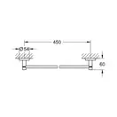 GROHE Тримач для банного рушника 500 мм Essentials (40688001) фото 2 Aquada.com.ua