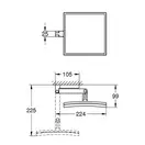 GROHE Косметичне дзеркало Selection Cube  (40808000) фото 2 Aquada.com.ua