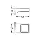 GROHE Тримач Selection Cube  (40865000) фото 2 Aquada.com.ua