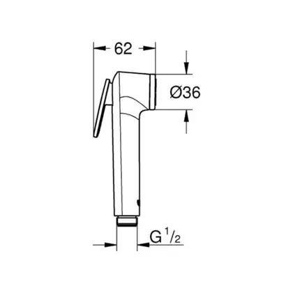 GROHE Готовий комплект для гігієнічного душу Bau BauLoop з New Tempesta-F (111042) фото 8 Aquada.com.ua