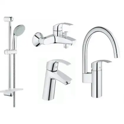 GROHE Набiр змiшувачiв EUROSMART 4 в 1, для ванни та кухні  (123248mk) (123248MK) фото 1 Aquada.com.ua