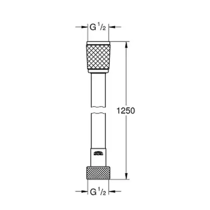 GROHE Душевой шланг 1250мм Relexa (28150001) фото 2 Aquada.com.ua
