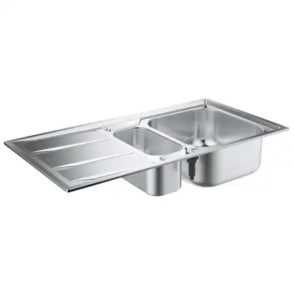 GROHE Мийка для кухні 970 x 500 мм з ексцентриком, 2 чаши, матова (31567SD0) (31567SD0) фото 1 Aquada.com.ua GROHE Мийка для кухні 970 x 500 мм з ексцентриком, 2 чаши, матова (31567SD0) (31567SD0) фото 1 Aquada.com.ua