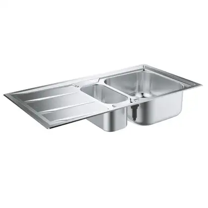 GROHE Мийка для кухні 983 x 513 мм з ексцентриком, 2 чаши, матова (31569SD0) (31569SD0) фото 1 Aquada.com.ua GROHE Мийка для кухні 983 x 513 мм з ексцентриком, 2 чаши, матова (31569SD0) (31569SD0) фото 1 Aquada.com.ua