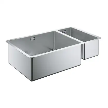 GROHE Мийка для кухні 760 x 450 мм, 1,5 чаши, матова, під стільницю, ліва (31575SD0) (31575SD0) фото 1 Aquada.com.ua GROHE Мийка для кухні 760 x 450 мм, 1,5 чаши, матова, під стільницю, ліва (31575SD0) (31575SD0) фото 1 Aquada.com.ua