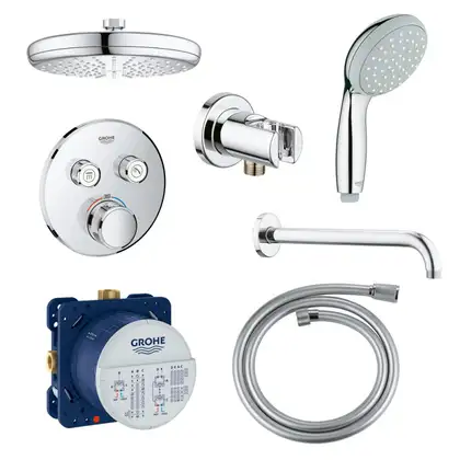 GROHE Grohtherm SmartControl Неперевершена душова система із Rainshower New Tempesta 210 (34614SC0) (34614SC0) фото 1 Aquada.com.ua