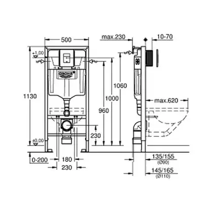 GROHE Инсталляция для унитаза Rapid SL Fresh  (38827000) фото 2 Aquada.com.ua