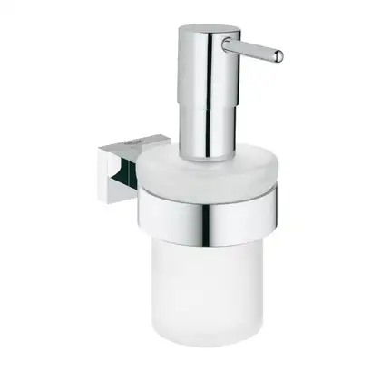 GROHE Дозатор для рідкого мила з тримачем Essentials Cube  (40756001) фото 1 Aquada.com.ua