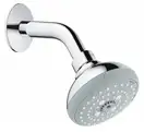 GROHE Верхний душ и душевой кронштейн, 3 режима струи New Tempesta 100 (26088001) фото 1 Aquada.com.ua