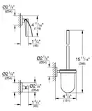 GROHE Набор аксессуаров 3в1 Essentials (40407DC1) фото 2 Aquada.com.ua