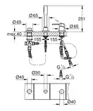 Смеситель на борт ванны Grohe Essence (цвет - хром) (19976001) фото 2 Aquada.com.ua