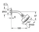 GROHE Верхний душ TEMPESTA COSMOPOLITAN (26090000) фото 4 Aquada.com.ua