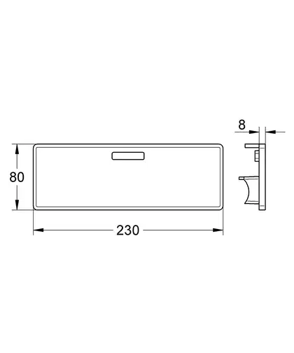 GROHE Полочка в ванную CONCETTO (18391001) фото 3 Aquada.com.ua