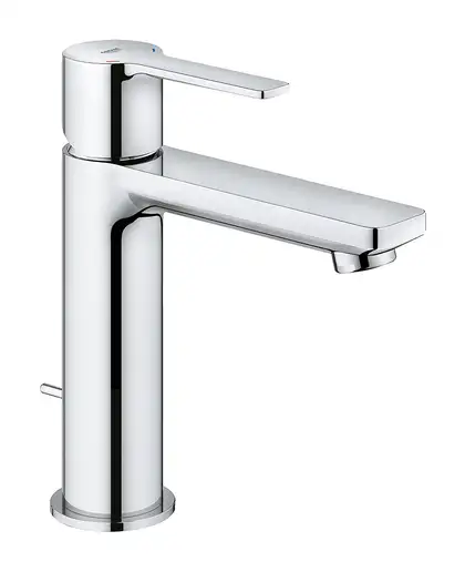Смеситель однорычажный для раковины Grohe Lineare DN 15 S-Size (цвет - хром) с доным клапаном (32114001) фото 1 Aquada.com.ua