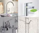 Набор смесителей для ванны 4-в-1 Grohe Bau Loop М (цвет - хром) (123225K) фото 3 Aquada.com.ua