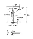 Смеситель отдельностоящий для ванны Grohe Lineare (цвет - хром) (23792001) фото 5 Aquada.com.ua