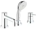 Смеситель на борт ванны Grohe Bau Classic (цвет - хром) (2511800A) фото 4 Aquada.com.ua