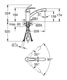 Смеситель для кухни Grohe Eurosmart (цвет - суперсталь) (30305DC0) фото 9 Aquada.com.ua