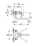 GROHE Одноважільний змішувач для мийки Eurosmart  (32224002) фото 3 Aquada.com.ua