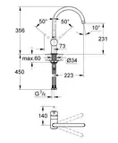 Смеситель для кухни, однорычажный Grohe Minta (32917000) фото 7 Aquada.com.ua