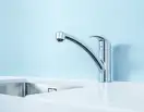Смеситель для кухни с поворотным изливом Grohe Eurosmart (цвет - хром) (33281002) фото 6 Aquada.com.ua