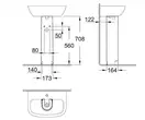 GROHE Пьедестал для раковины BAU CERAMIC (39425000) фото 3 Aquada.com.ua