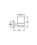 GROHE Держатель для мыльницы/стакана Essentials (40369001) фото 6 Aquada.com.ua